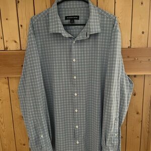 Mizzen+Main Blue Checkered Men's Shirt